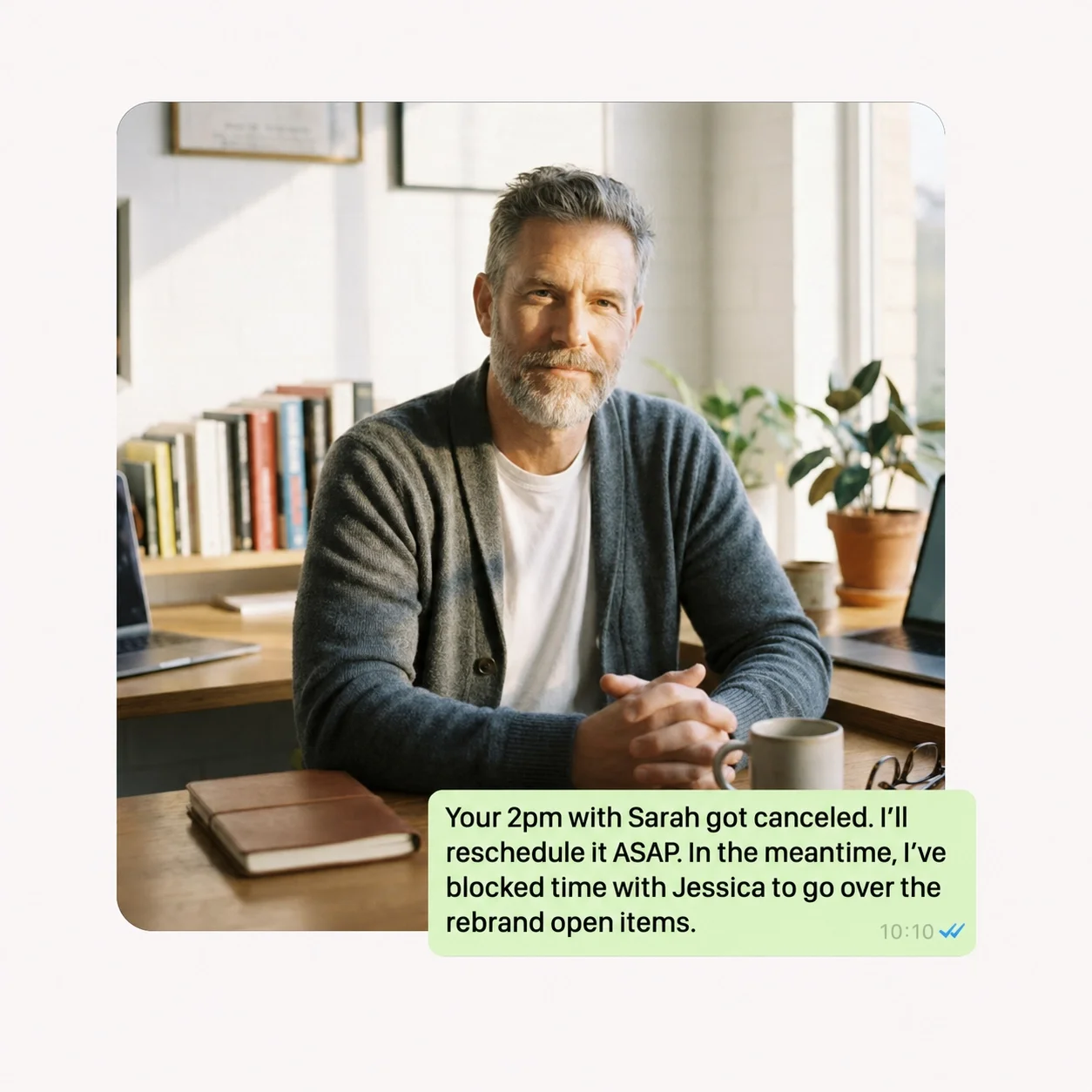 Professional whose calendar is being managed and rescheduled by Catch AI assistant